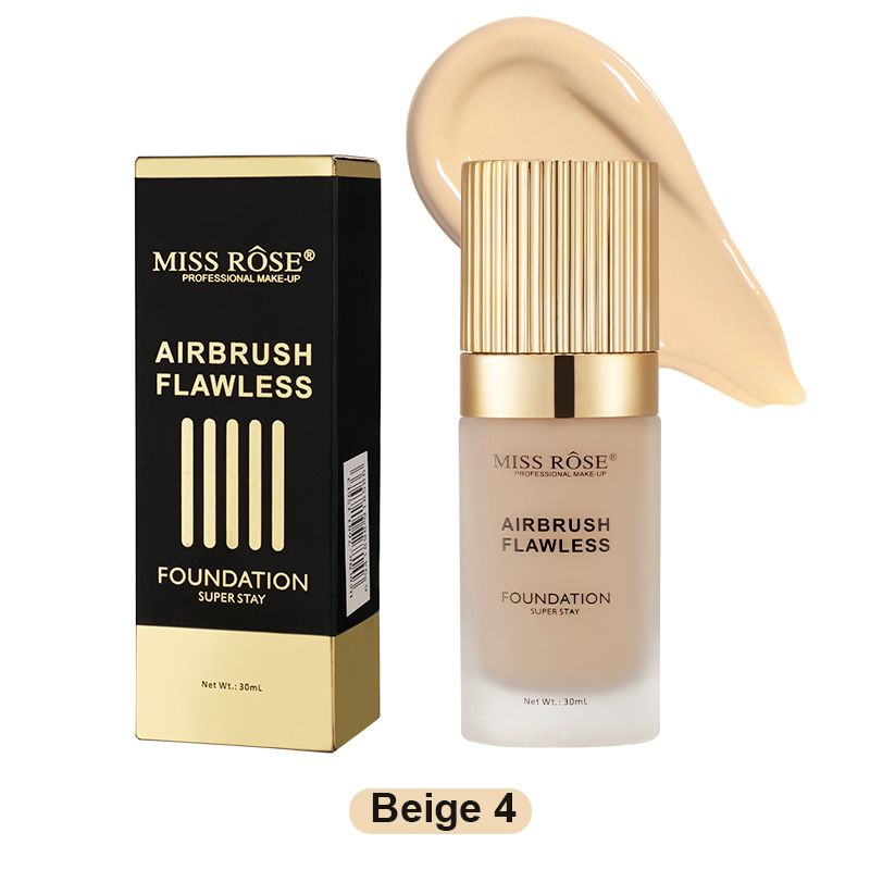MISS ROSE Long-Lasting Foundation - Waterproof, Sweatproof & Lightweight, Natural Finish For Everyday Wear_voghion.com