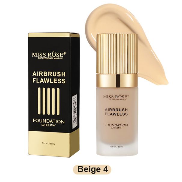 MISS ROSE Long-Lasting Foundation - Waterproof, Sweatproof & Lightweight, Natural Finish For Everyday Wear_voghion.com