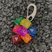 Vibrant Jelly Dice Keychain - Unique Handmade Bag Charm, Artistic Car Accessory For Stylish Personalization High End Car Keychain_voghion.com