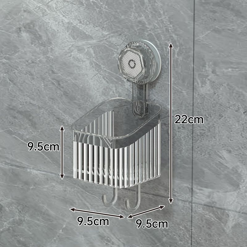 Hafif Lüks Banyo Vantuz Rafı Delgeçsiz Duvara Monte Depolama Rafı Lavabo Diş Fırçası Diş Macunu Depolama Sepeti Kutusu_voghion.com