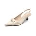 Showing Leg Length Cm High Heel Sandals Thin Heel Bow Pointed Back Empty Single Shoes Women's Summer_voghion.com