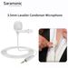 Saramonic SR-M1W Microfono Lavalier a condensatore TRS da 3,5 mm per fotocamere DSLR, registrazione su YouTube e streaming live_voghion.com