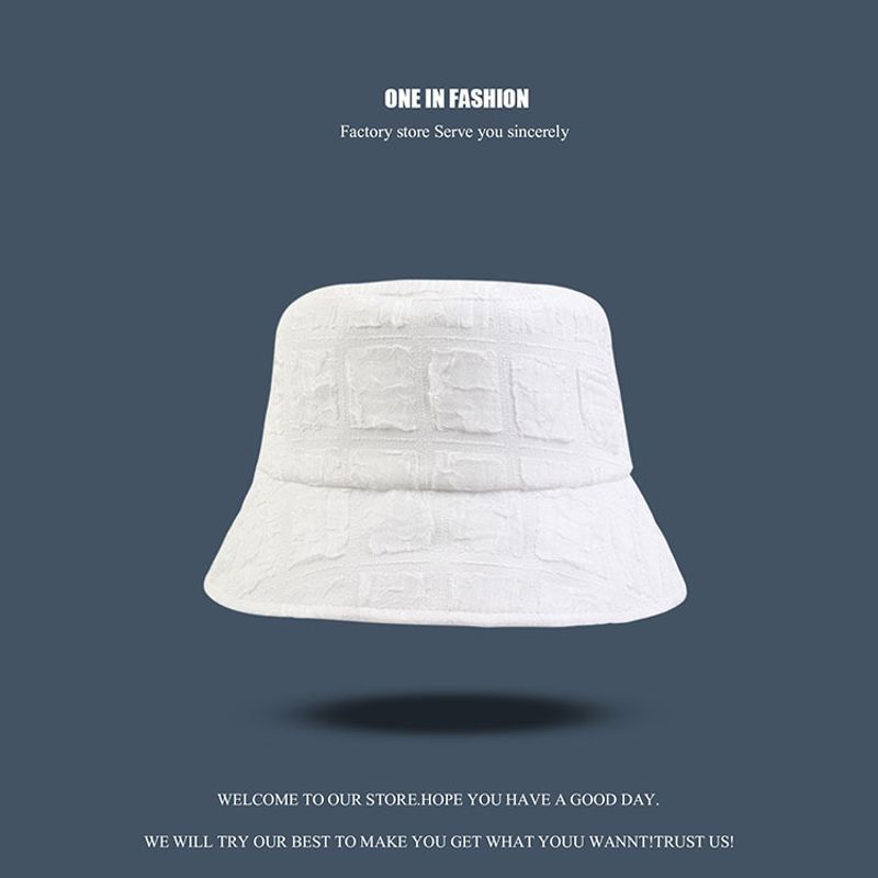 Niche Design Bucket Hat Women and Men Thin Pleated Chiffon Showing Small Face Sunscreen Sunshade Basin Hat Tide_voghion.com