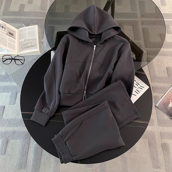 Damenbekleidung Sportbekleidung Modeanzüge Frühling und Herbst High-End Loose Slim Modischer Pullover Jogginghose Zweiteiliger Anzug_voghion.com