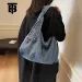 TB BHULAMTE Designer Inverno Alta qualità Nuova Tela Denim Retro Moda Monospalla Lusso Tracolla Grande Capacità_voghion.com