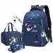 Rucksack für Grundschüler, Schulrucksack für Jungen, wasserdicht, mit Büchertasche, Lunchtasche und Federmäppchen_voghion.com