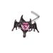 Hip-hop Rock Animal Bat Bow Knot Stainless Steel Copper Plating Inlay Rhinestones Zircon White Gold Plated Nose Studs_voghion.com