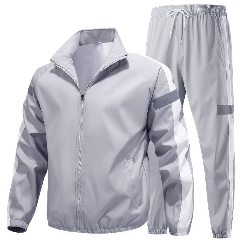 Herrenbekleidung Sportanzüge für Herren, neue reflektierende Markierungen für Frühling und Herbst, zweiteilige Anzüge, Lauf- und Freizeitsportbekleidung, Paaranzüge_voghion.com