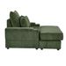 Spring Upholstered Armchair And Ottoman Set - Comfortable Single Sofa With Cup Holder , Corduroy Fabric And Storage, Perfect For Living Room Or Bedroom (Green)_voghion.com