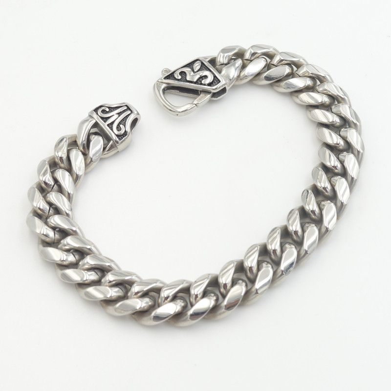 Full Titanium Steel Thick Necklace For Men Hip Hop Heavy Craft Personality Versatile Jewelry Buckle Trendy Cool_voghion.com