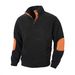 Men's Clothing Men's Stand Collar Color-Block Sweatshirt – Slim-Fit Contrast Panel Pullover For Modern Minimalist Style_voghion.com