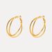 Women's Jewelry Double Layer Spiral Cross Hollow Exaggerated Large Hoop Earrings Copper Plated With Real Gold High End Niche Light Luxury Earrings_voghion.com