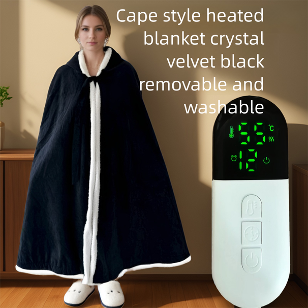 Coperta riscaldante per ginocchia con scialle riscaldante per il corpo, temperatura costante, elettrica per pisolini_voghion.com