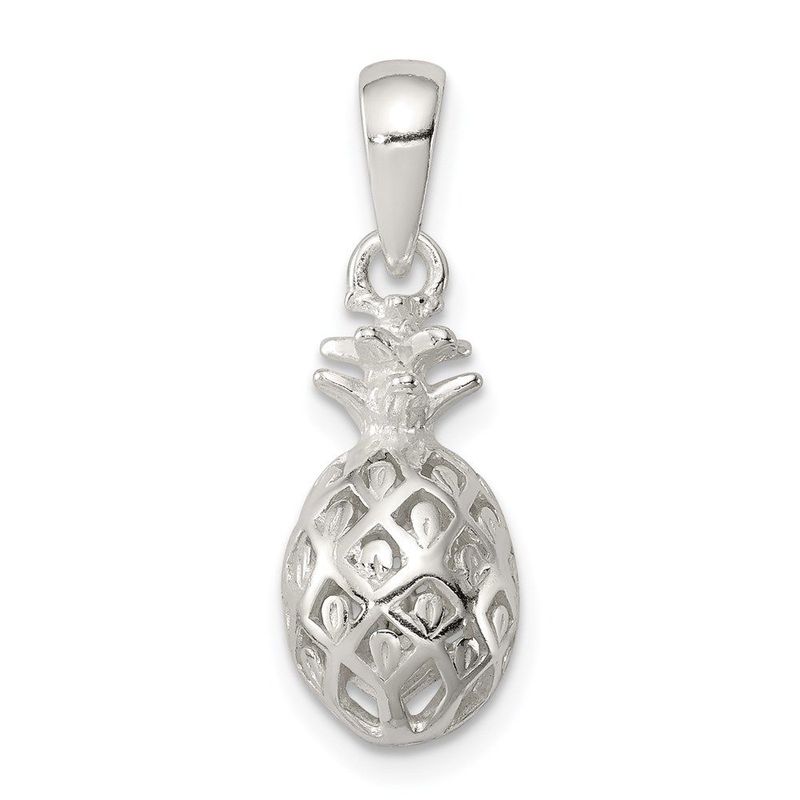 Sterling Silver Pineapple Pendant_voghion.com