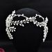 Bridal Hair Accessories, Shiny Rhinestones, Decorative Hair Crowns, Handmade Diamond Studded Wedding Party Headbands_voghion.com