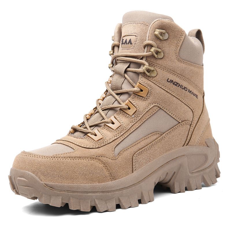 High Top Outdoor Shoes Men's Large Size Hiking Shoes Hiking Shoes Men's Sports Running Shoes Men's Shoes_voghion.com