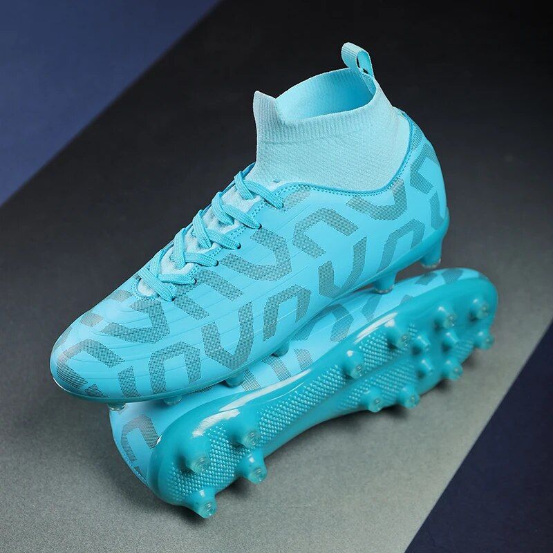 Tacchetti Scarpe da calcio unisex professionali da uomo Scarpe da calcio con punte lunghe alla caviglia Scarpe da calcio per interni di alta qualità di vendita calda_voghion.com