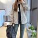 Striped Long Sleeved In Spring Autumn, High-quality Shirt Both And Women, Casual Loose Cardigan Jacket For Men_voghion.com