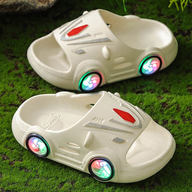Non-slip children's car classmates summer boys and girls will shine shoes cartoon cute home shoes_voghion.com