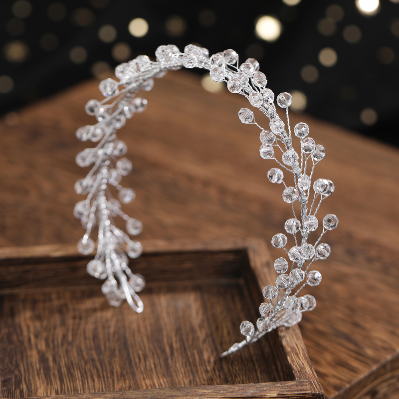 Fornitura esclusiva di gioielli da donna di fasce per capelli con catene morbide in cristallo di perle, copricapi da sposa e accessori per capelli_voghion.com