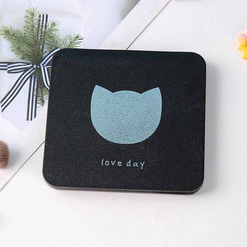Small mirror portable cute mini makeup mirror double-sided portable dressing mirror student hand-held folding mirror_voghion.com
