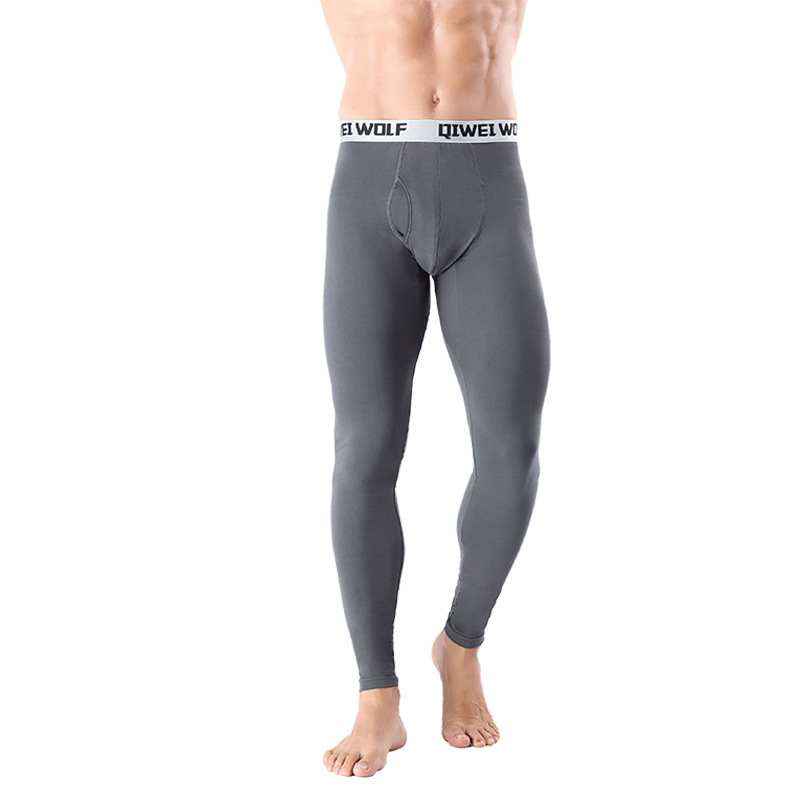 Underwear & Sleepwears Slim Fit Warm Long Men's Slim Fit Thermal Underwear - Modal Mid-Rise Ankle Cuff Base Layer Pants For Windproof & Cold Weather​_voghion.com