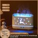 Large Capacity Aromatherapy Humidifier With Flame Effect LED Lights, USB/AC Powered Square Diffuser For Bedroom, 6.5W Low Energy Consumption_voghion.com