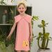 Vêtements pour enfants Été Nouvelle MLS Tendance Manches Courtes Mince Enfants Demi-Manches Filles Décontracté Dessin Animé Robe_voghion.com