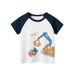 Maglietta a maniche corte per mamma e bambini, abbigliamento per bambini, top raglan con cartoni animati_voghion.com