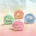 New Mini Semicircle Coin Purse Cute Portable Pendant Macaron Color PVC Keychain Chain Bag_voghion.com