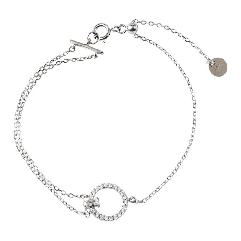 Stamp VENUS Sier Color Bracelet for Women Girl Gift Double Layers Punk Chain Jewelry Dropshipping Wholesa_voghion.com