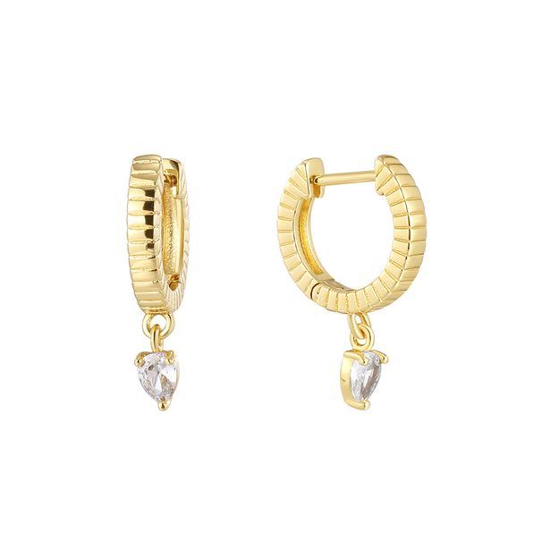 Gioielli e accessori Orecchini di design di alta qualità per le donne, esclusivi orecchini semplici con zirconi a forma di goccia_voghion.com