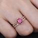 Prodotto Anello di fidanzamento in oro rosa 14k color rosso sangue di piccione_voghion.com