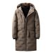 New Thickened Mid-Length Korean Style Slim Cotton Jacket With Hooded Trendy Coat For Men_voghion.com