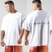 Muscle Fitness New Brother Sports Men's T-shirt Spring/Summer New Round Neck Cotton Casual Running Short Sleeve T-shirt_voghion.com