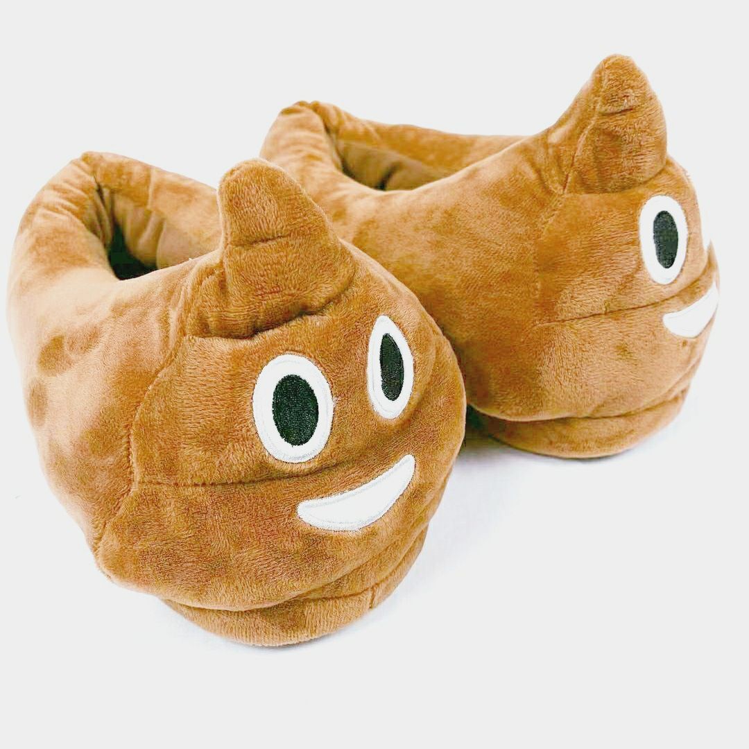 Pantofole calde da interno autunnali e invernali, feci per adulti super morbide, pantofole in cotone di peluche per la casa dei cartoni animati_voghion.com