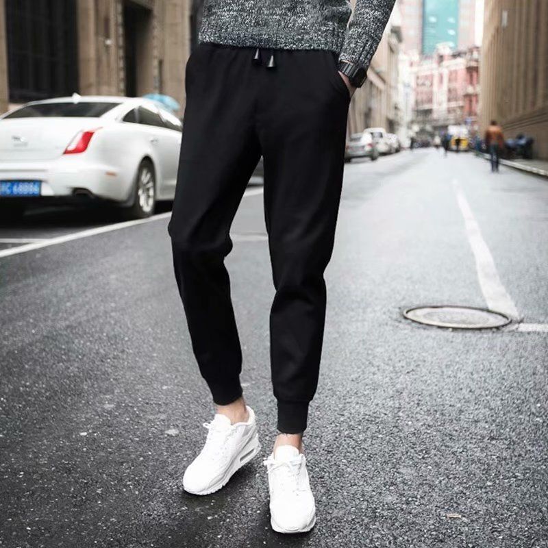 Nine cent Western New Small Legged Korean Version Versatile Slimming Casual 9-cent Pants Men's Trendy Brand_voghion.com