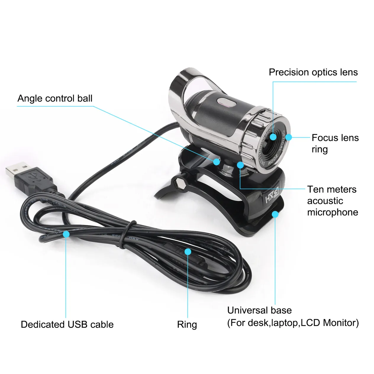 S9-1080P computer with built-in MIC call high-definition network camera_voghion.com