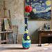Van Gogh Kunst Inspiratie Sterrennacht Hars Set Thuis Bureaublad Bloemstuk Decoratieve Vaas Ornament_voghion.com
