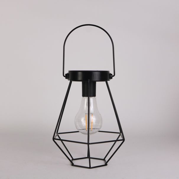 Solar-Gartenlaternen – Hänge- und Bodendekoleuchten für den Außenbereich für Terrasse, Hof, Weg (Warmweiß, Eisenrahmen)_voghion.com