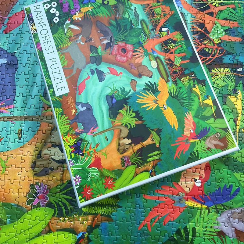 Puzzles Velvet Fine Glitter Puzzle Adulte 1000 Pièces Puzzle Nezha Magnétique Bleu Carte Puzzle_voghion.com