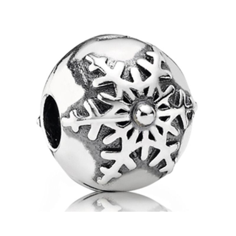 Dora Silver Hollow Love Bead Bracelet - Large Hole Alloy DIY Jewelry For Women_voghion.com