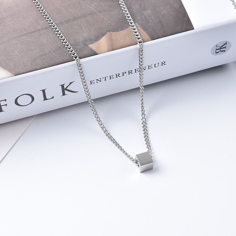 Titanium Steel Zircon Double Layer Necklace For Women Versatile High-end Non-fading Niche Design Clavicle Sweater Chain_voghion.com