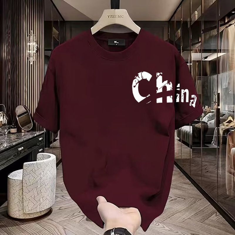 Half Sleeved Handsome Pure Cotton Short Sleeved T-shirt For Young Men And Women, Summer Ins Trendy Brand Street Loose And Versatile Top_voghion.com