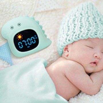 White Noise Machine Cartoon Animal Shape Pat Color Changing Night Light Sleep Soothing White Noise Alarm Clock Light Simulates Sunrise_voghion.com