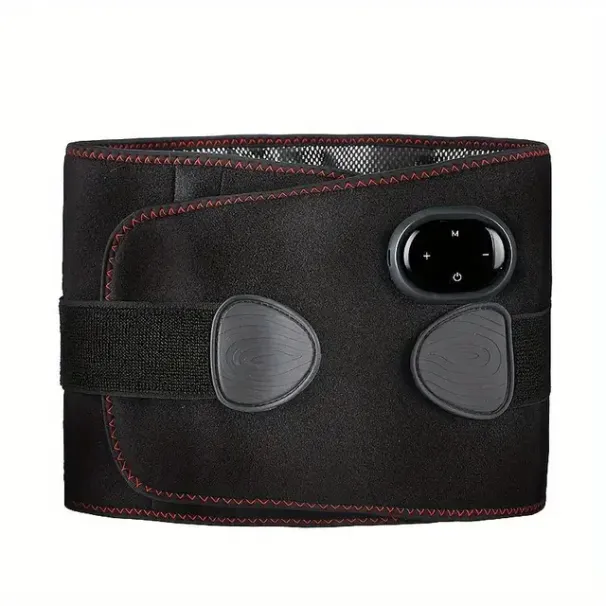 1 pz massaggiatore, cintura riscaldante lombare elettrica, regolazione multi-marcia, tutore per massaggio termico portatile, cintura di supporto per la vita F_voghion.com