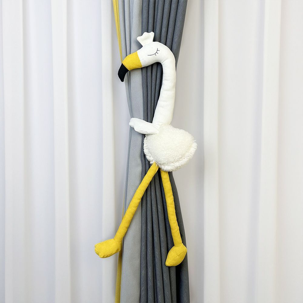 Cute Flamingo Tiebacks Straps Animal Curtain Clips Internet Celebrity Nordic 3D Cartoon Doll_voghion.com