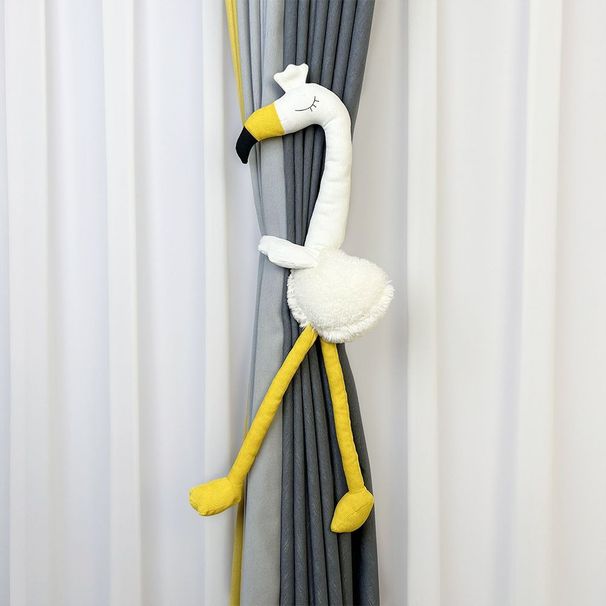Cute Flamingo Tiebacks Straps Animal Curtain Clips Internet Celebrity Nordic 3D Cartoon Doll_voghion.com