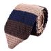 Cravatta a righe tinta unita in lana lavorata a maglia per uomo 2023, stile britannico, a forma di freccia appuntita, versione coreana, da 7 cm_voghion.com