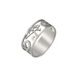Hot Selling Personality Exaggerated Hollow Eye Design Men's Symbol 8MM Stainless Steel Ring_voghion.com